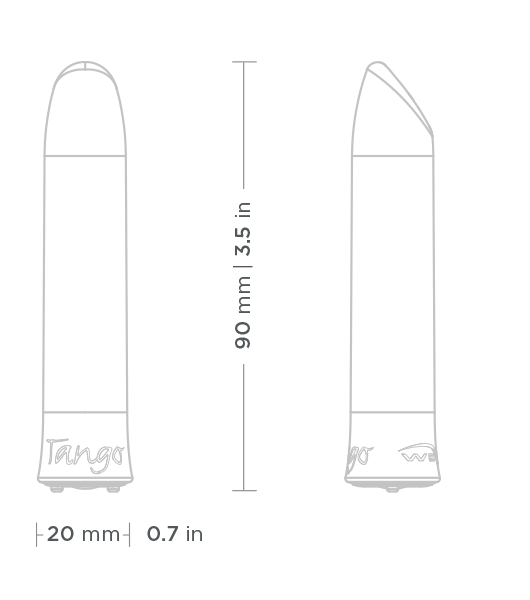 The New Tango by We-Vibe is designed for precise external stimulation.